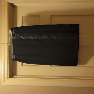 VTG Alfani leather trim pencil skirt